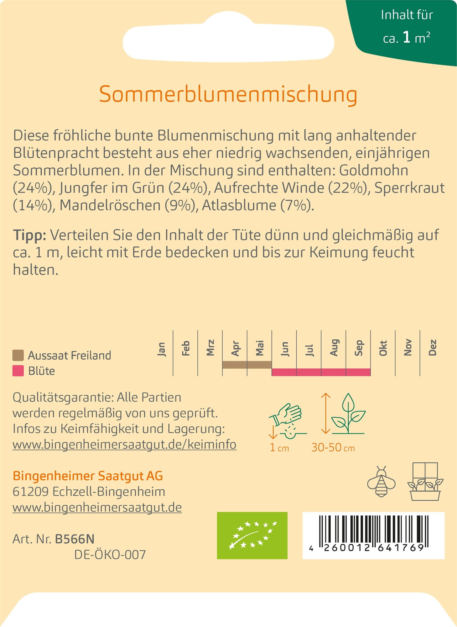 Gönninger Sommerpracht Blumenwiesen-Samen – Für Ca. 20 M², über 50 Arten, Blüht Von Juli Bis Oktober