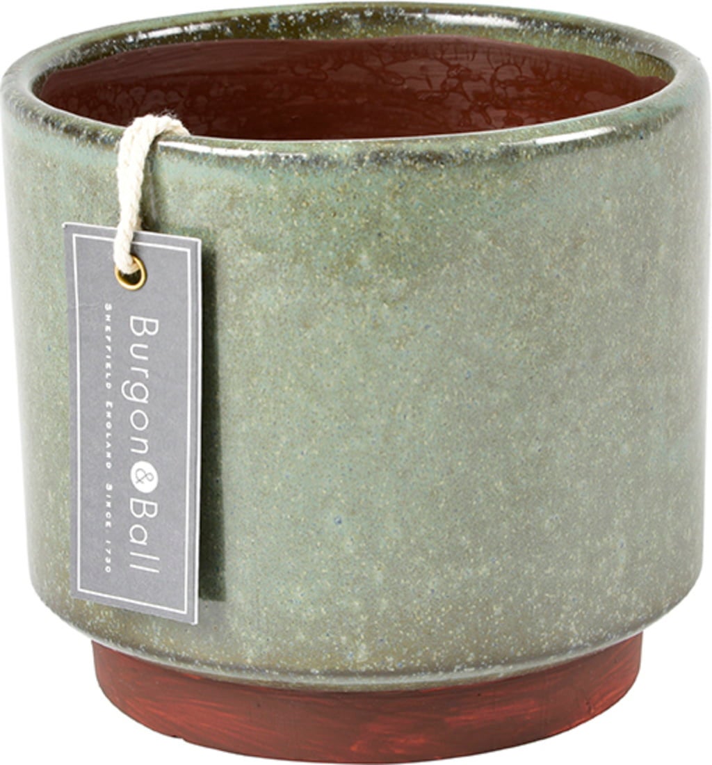 Burgon & Ball Malibu Vaso Per Interni In Gres Blu, Grande, Per Piante Grasse E Mini Piante, Smaltato