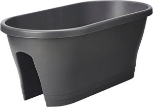Jardinière Suspendue Elho Corsica Flower Bridge 30 Cm - Couleur Mandarine - Pour Balcon Ou Clôture