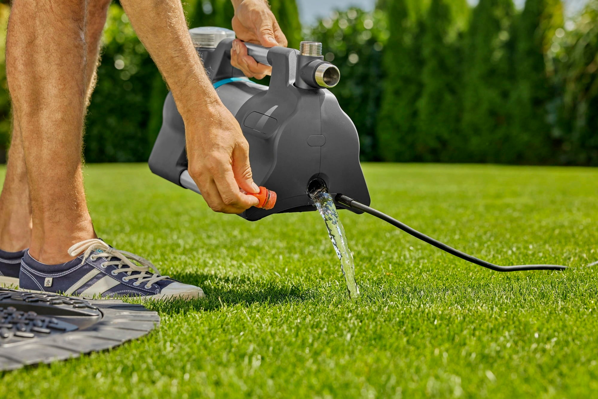 GARDENA 5600 Silent+ - Pompa Da Giardino Silenziosa, Portata 5600 L/h, Altezza 47 M