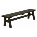 PLUS A/S Country Wooden Bench - Black - 1 item