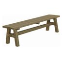 PLUS A/S Country Wooden Bench - Gray Brown - 1 item